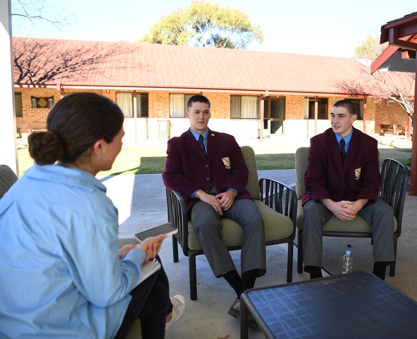 St Gregory's boarders Jed Reardon (left) and James Croker (right) talk to ljmpta.com.