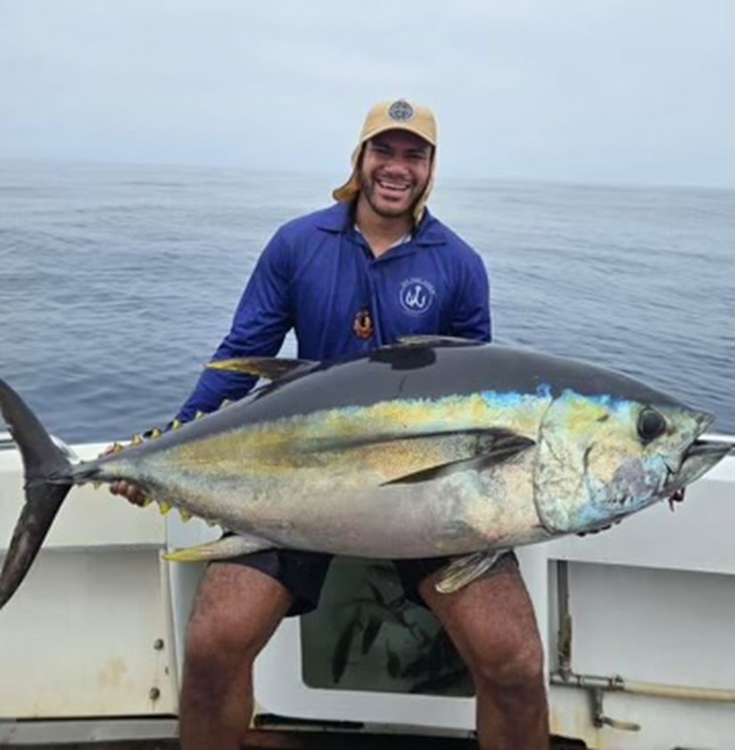 Sharks winger Sione Katoa has developed a social media following as The Tongan Fisherman.