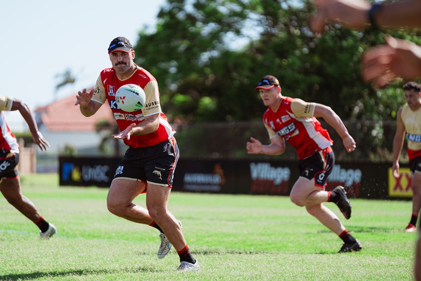 Mark Nicholls training with the Dolphins.