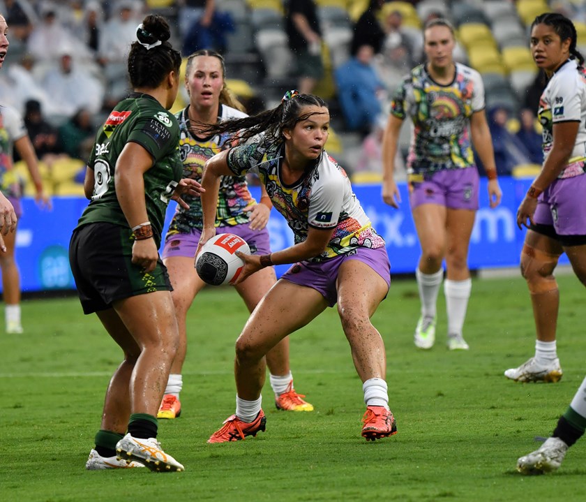 Taneka Todhunter represented the Indigenous All Stars in this year's All Stars match.