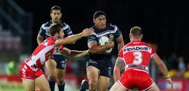 Taumalolo runs rampant as Cowboys take down Dragons