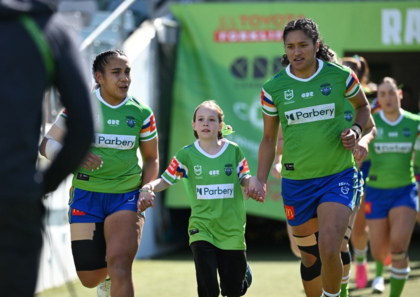 Raiders co-captains Simaima Taufa and Zahara Temara are close mates.