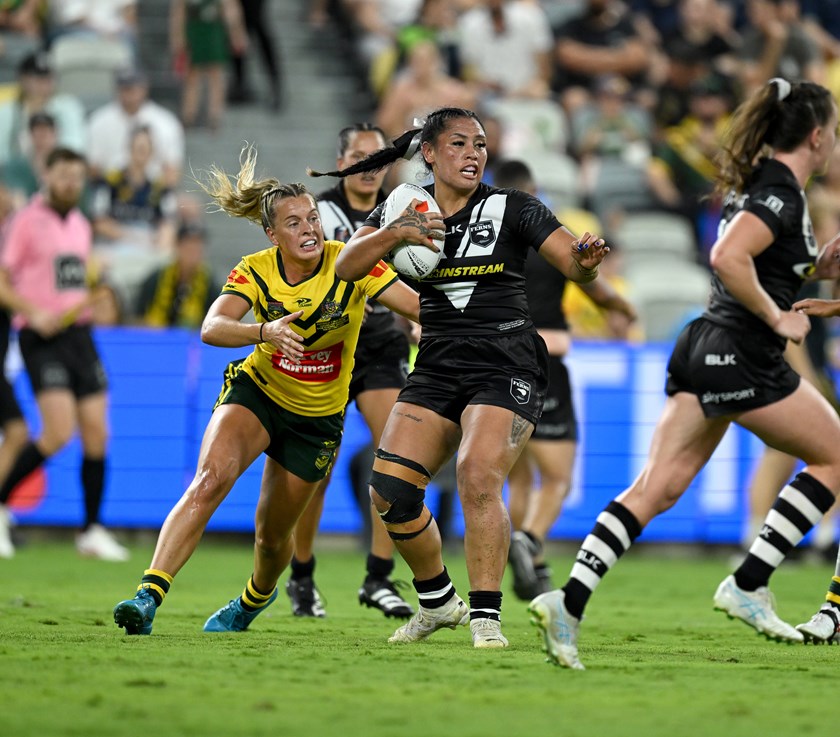 Najvada George was a member of the Kiwi Ferns team which the Jillaroos in 2023
