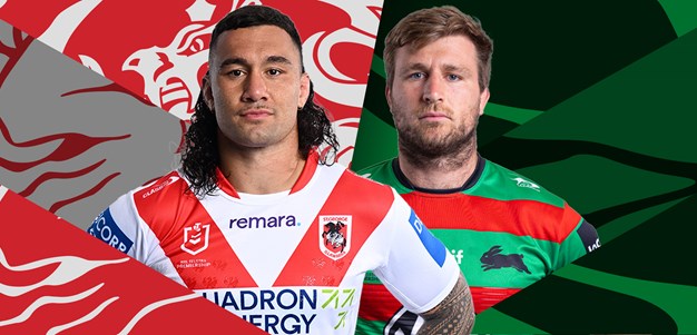 Dragons v Rabbitohs: Sloan called in; Bentleigh-Hape to debut