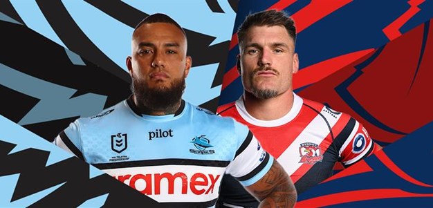 Sharks v Roosters: Trindall good to go; Same 17 for Robbo