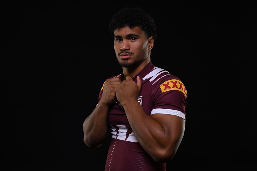 Maroons rookie Robert Toia faces a baptism of fire in his Origin debut opposite Latrell Mitchell and Angus Crichton.