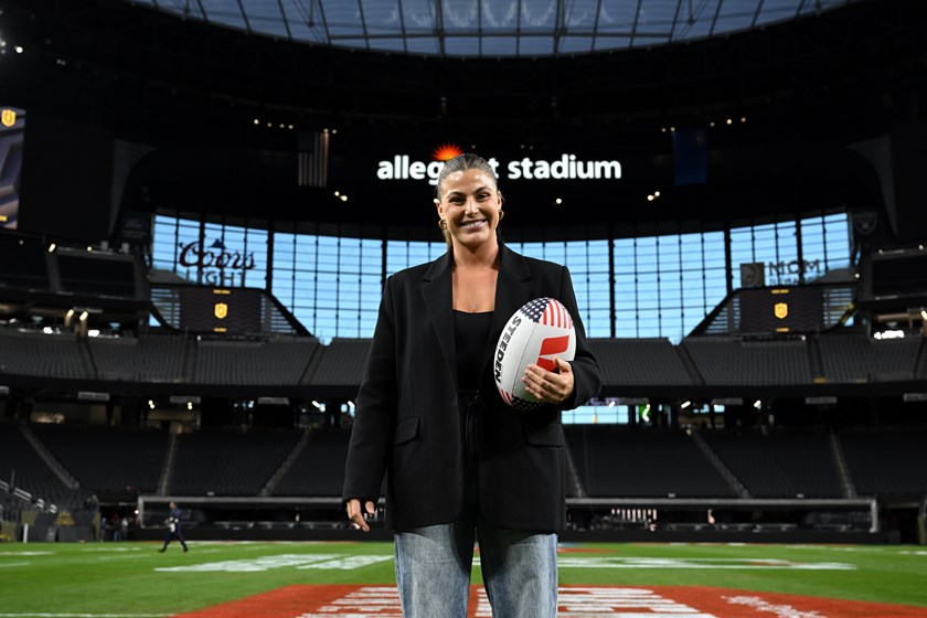 Jess Sergis is looking forward to showcasing women's rugby league at Allegiant Stadium.