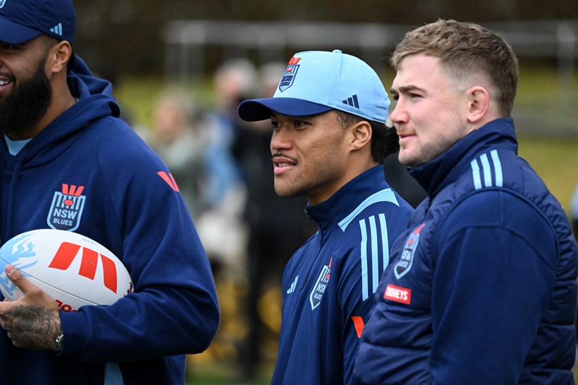Payne Haas, Brian To'o and Hudson Young sat out NSW's first training session ahead of Origin III.